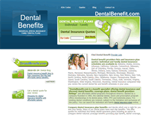 Tablet Screenshot of dentalbenefit.com